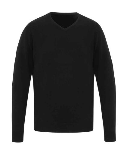 Premier Essential Acrylic V Neck Sweater - BLK - XXL